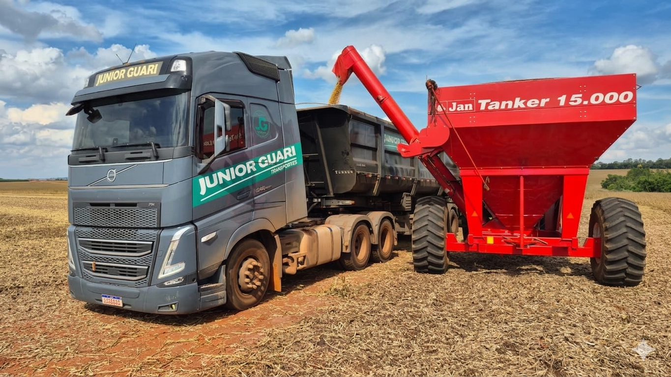 Caminhão em operação